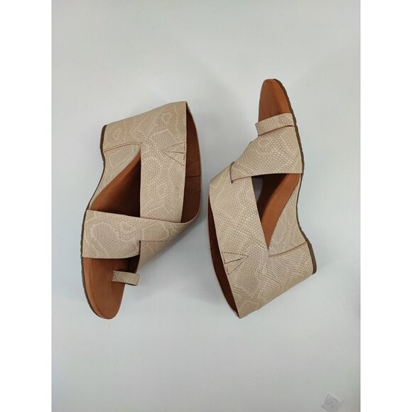 Gentle Souls by Kenneth Cole Inna Beige Wedges Sandals Size 10 US - Picture 6 of 8
